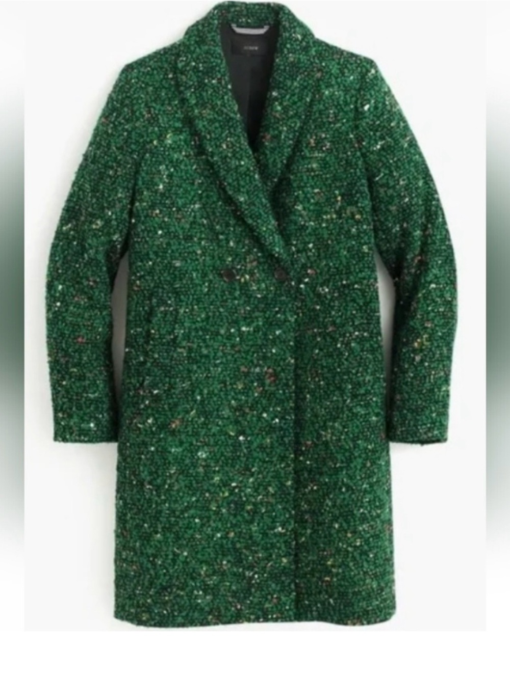 Jcrew Green Tweed Daphne Coat 00